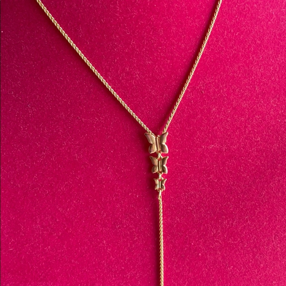 Three butterfly 🦋🦋🦋 Necklace.